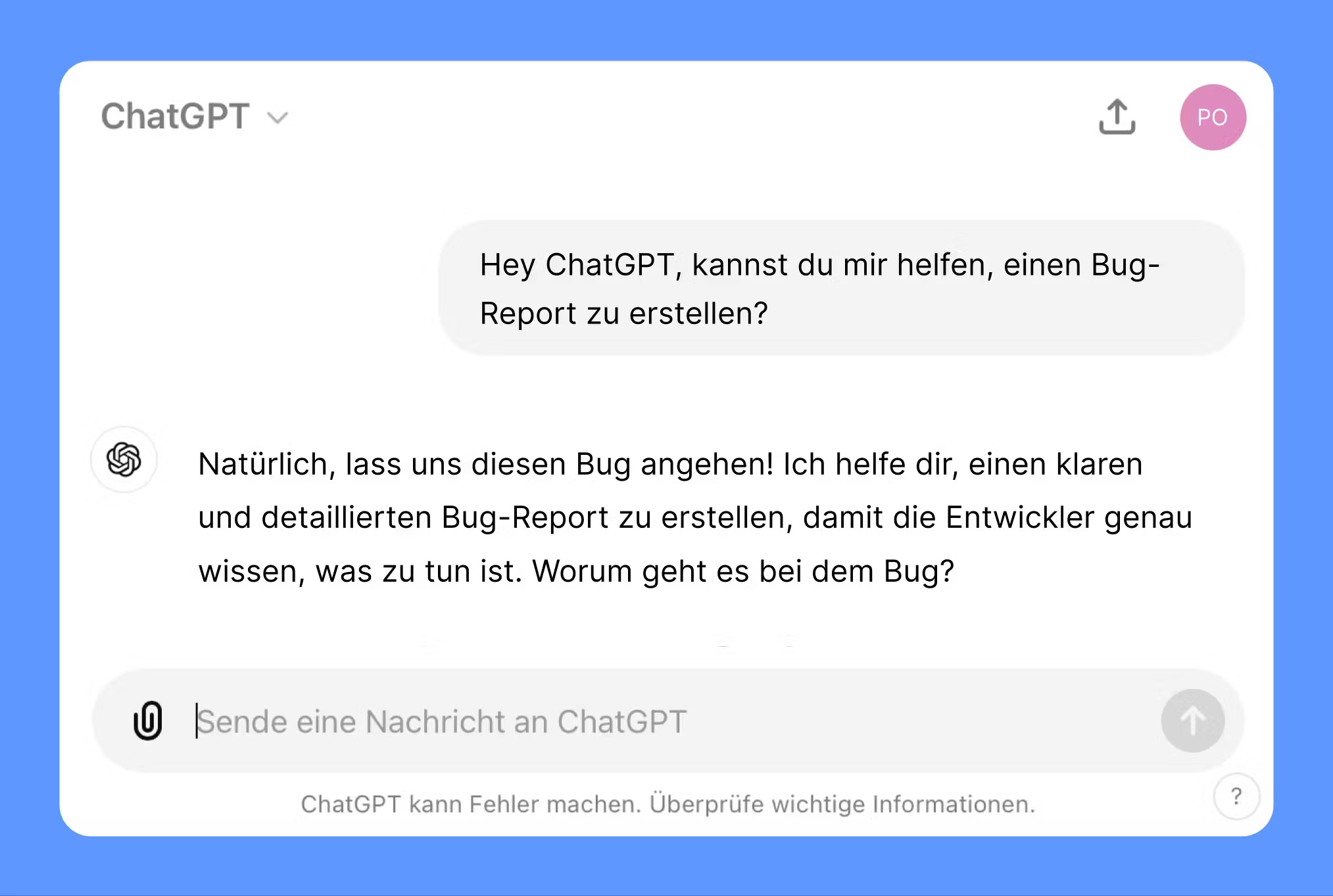 3 ChatGPT Prompts, mit denen Du effizient gute Bug Reports erstellst